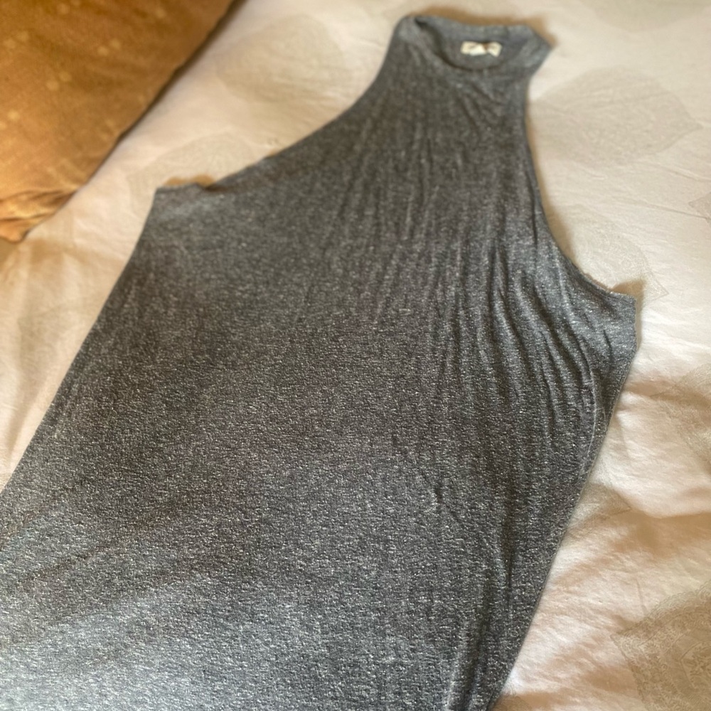 Silence + Noise Dark Gray Tunic Top/Dress